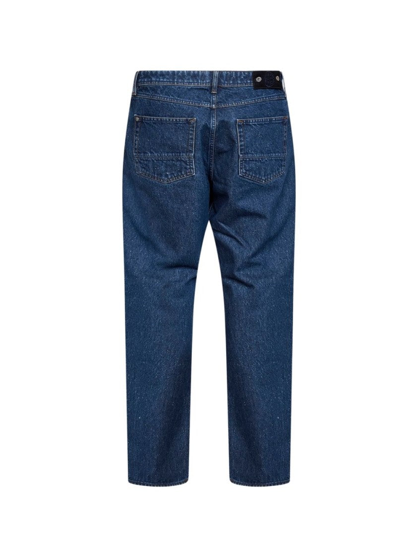Stone Island Straight-Leg Cotton Denim Jeans