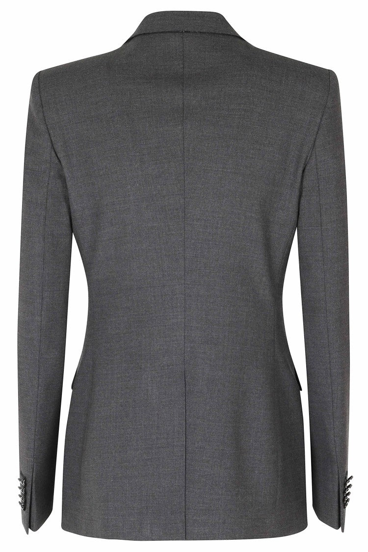 Tagliatore Anthracite Double-Breasted Metal Buttons Wool-Blend Suit
