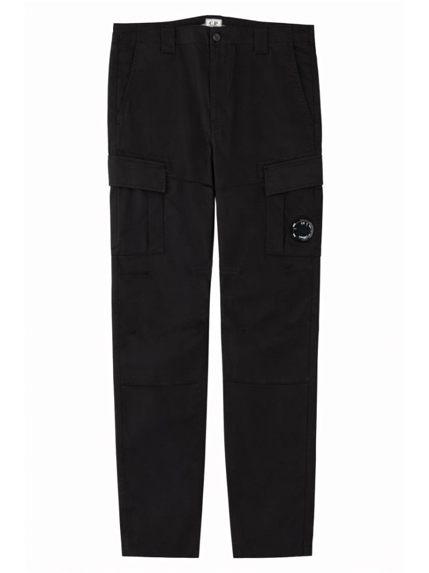 C.P. Company Neutral Ergonomic Straight-Leg Cotton-Blend Cargo Pants