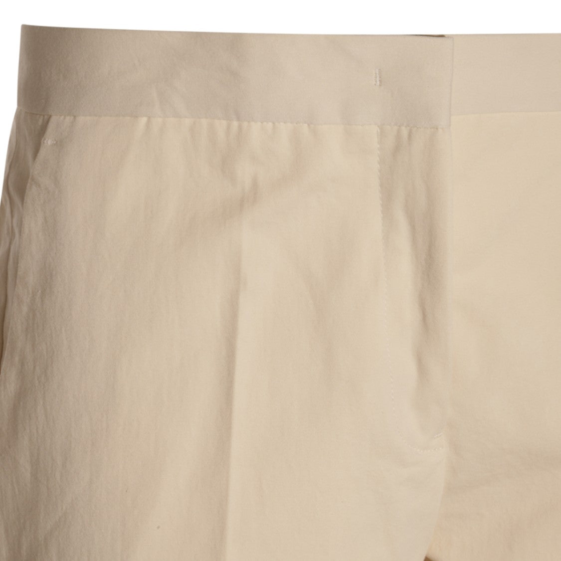 Jil Sander Straight-Leg Beige Cotton Trousers With Minimalist Design