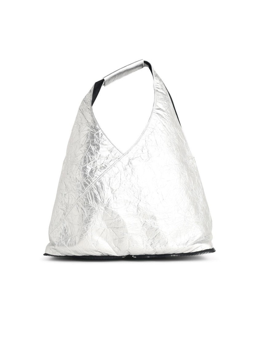 Mm6 By Maison Margiela Silver 'Japanese' Polyurethane Bag