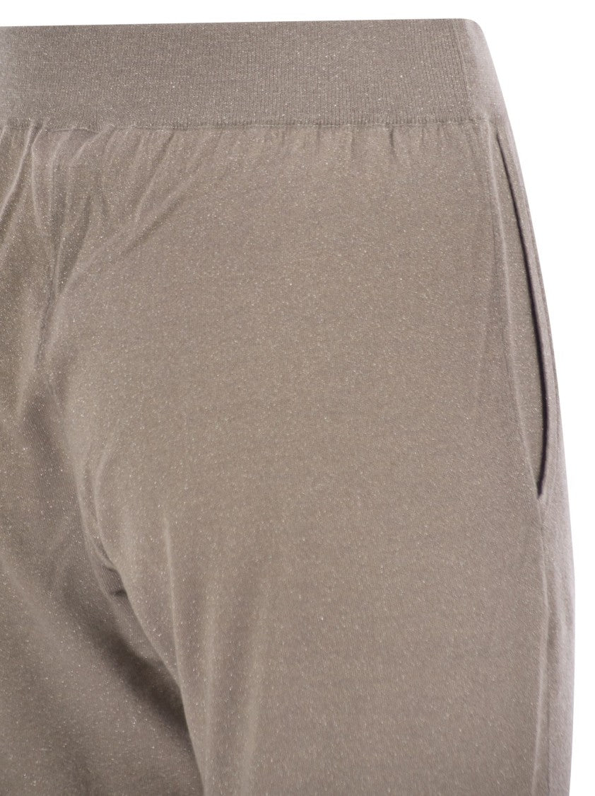 Brunello Cucinelli Sparkling Lightweight Cashmere And Silk Trousers