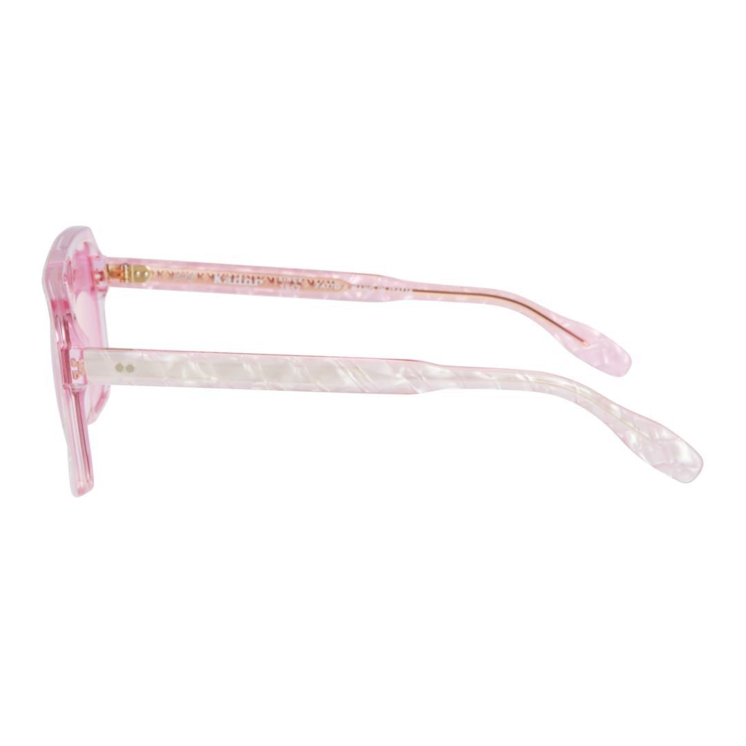 Kador Big 1-58 Translucent Pink Sunglasses With Double Bridge