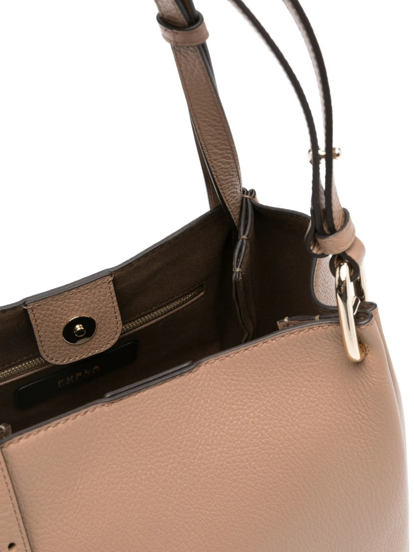 Furla Pebbled Leather Nuvola M Tote Bag