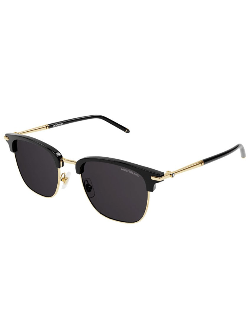 Montblanc Bold Rectangular Sunglasses With Acetate Frame