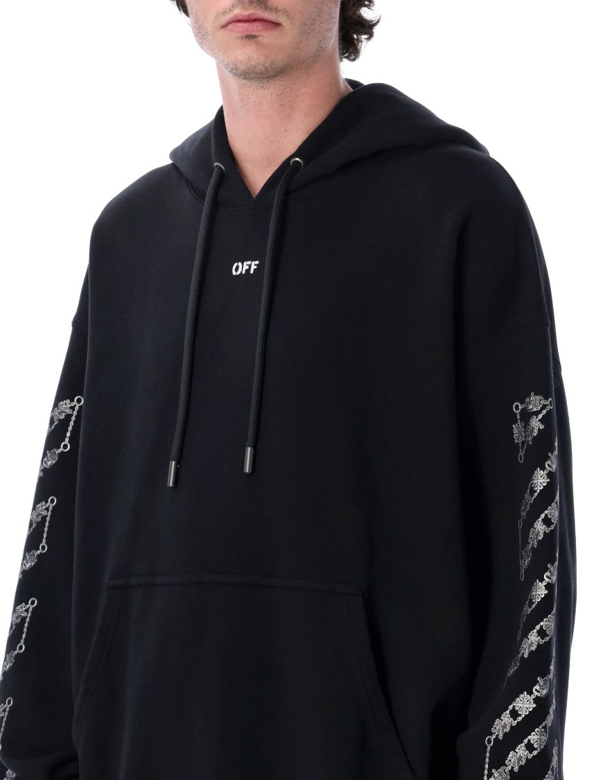 Off-White Chain Arrow Skate Cotton Hoodie