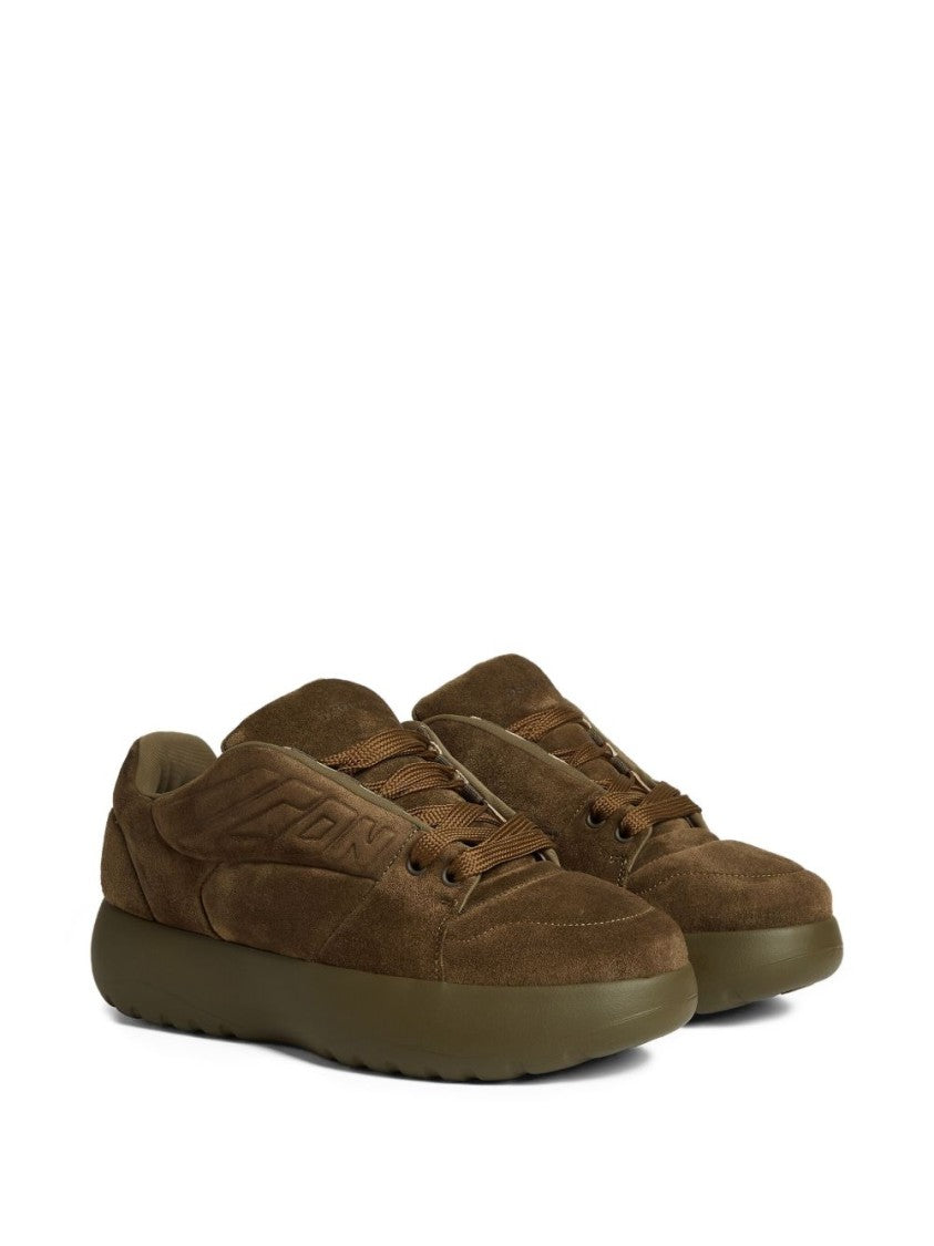 Dsquared2 Earth Brown Suede Sneakers