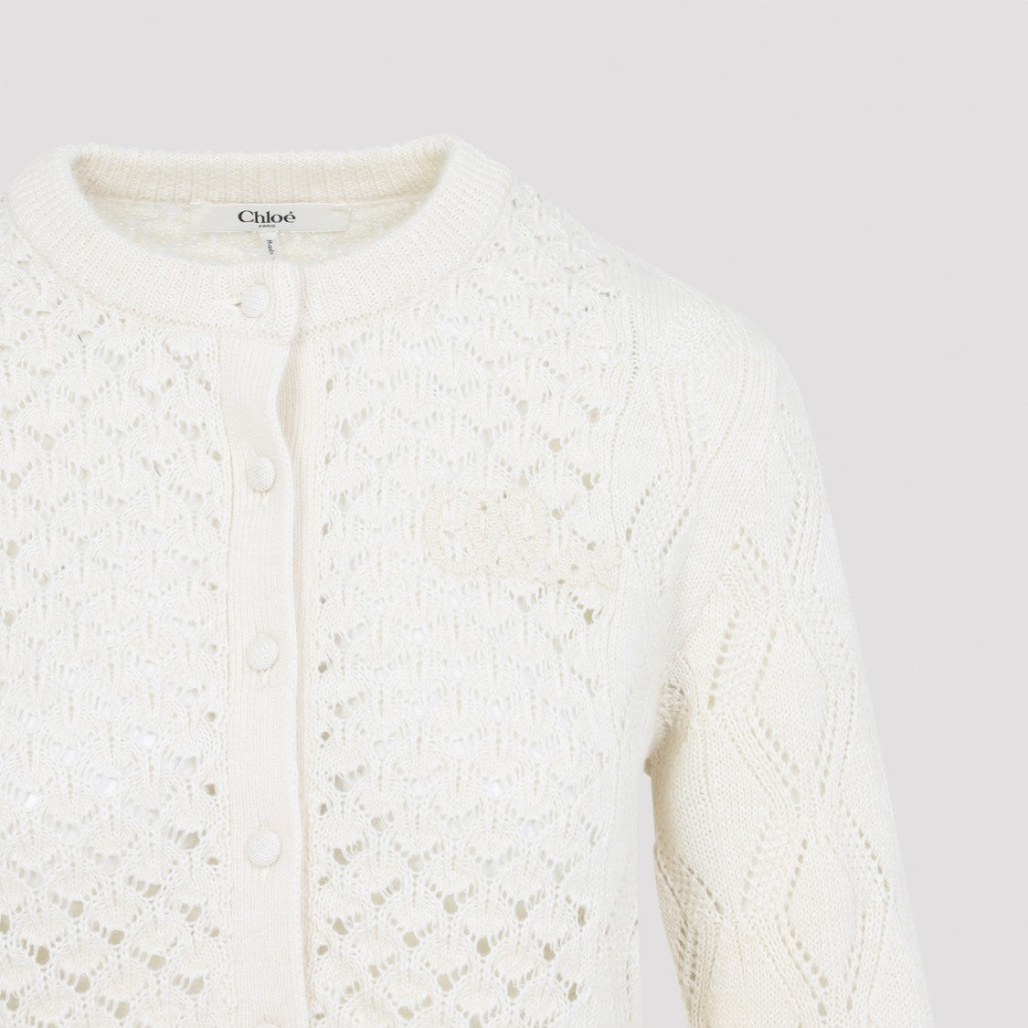 Chloé Iconic Milk Alpaca Cardigan
