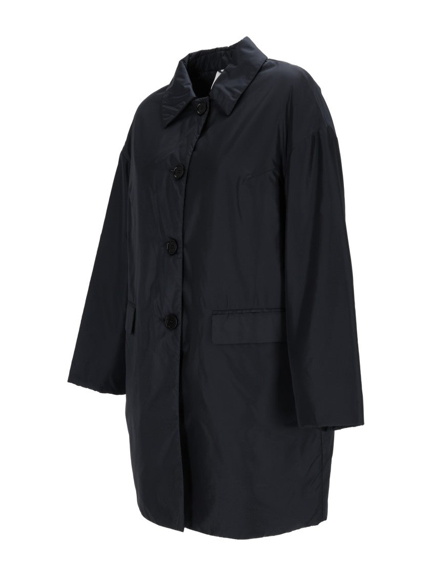 Aspesi Teena Blue Classic Collar Coat