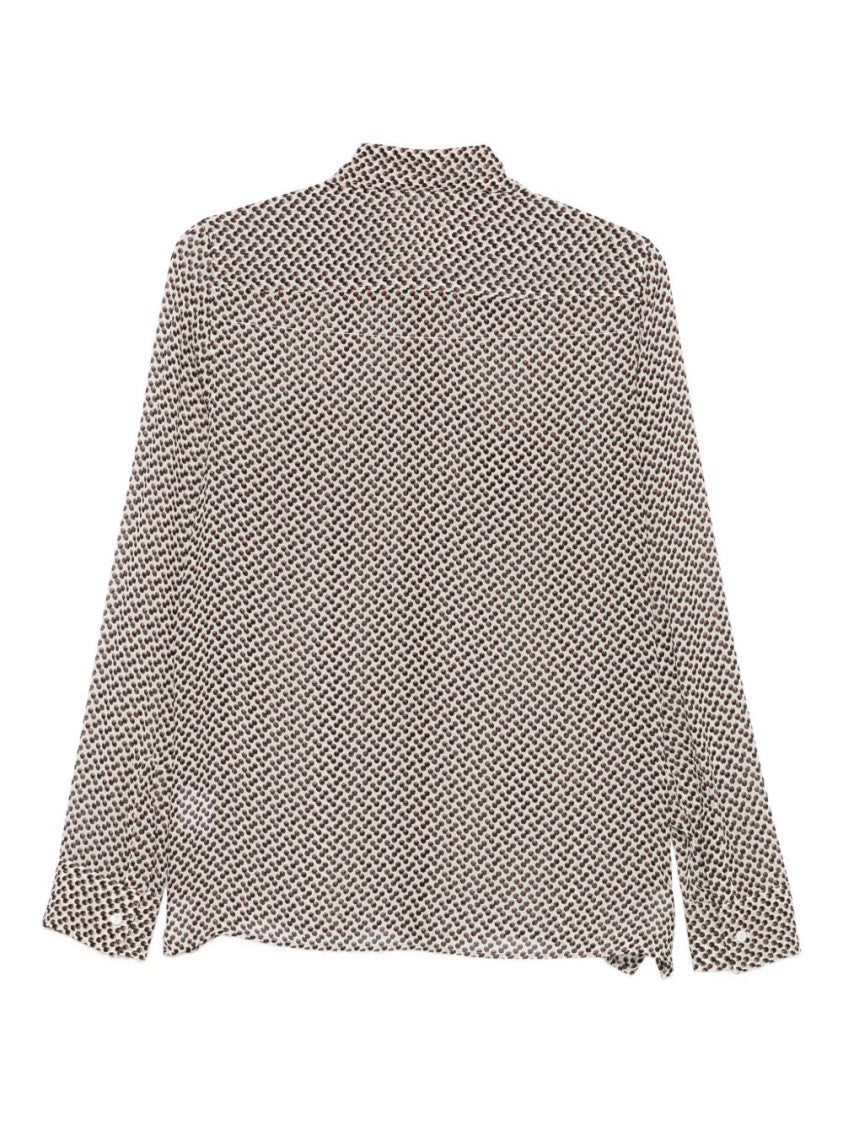 Xacus Multicolour Geometric Pattern Long Sleeve Shirt