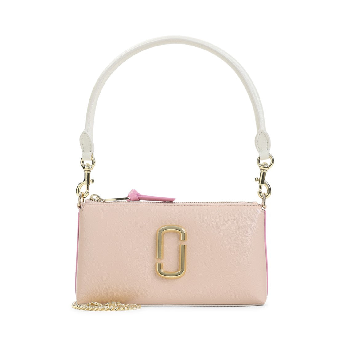 Marc Jacobs Compact Rectangular Shoulder Bag With Gold-Tone Hardware And Chain Detail