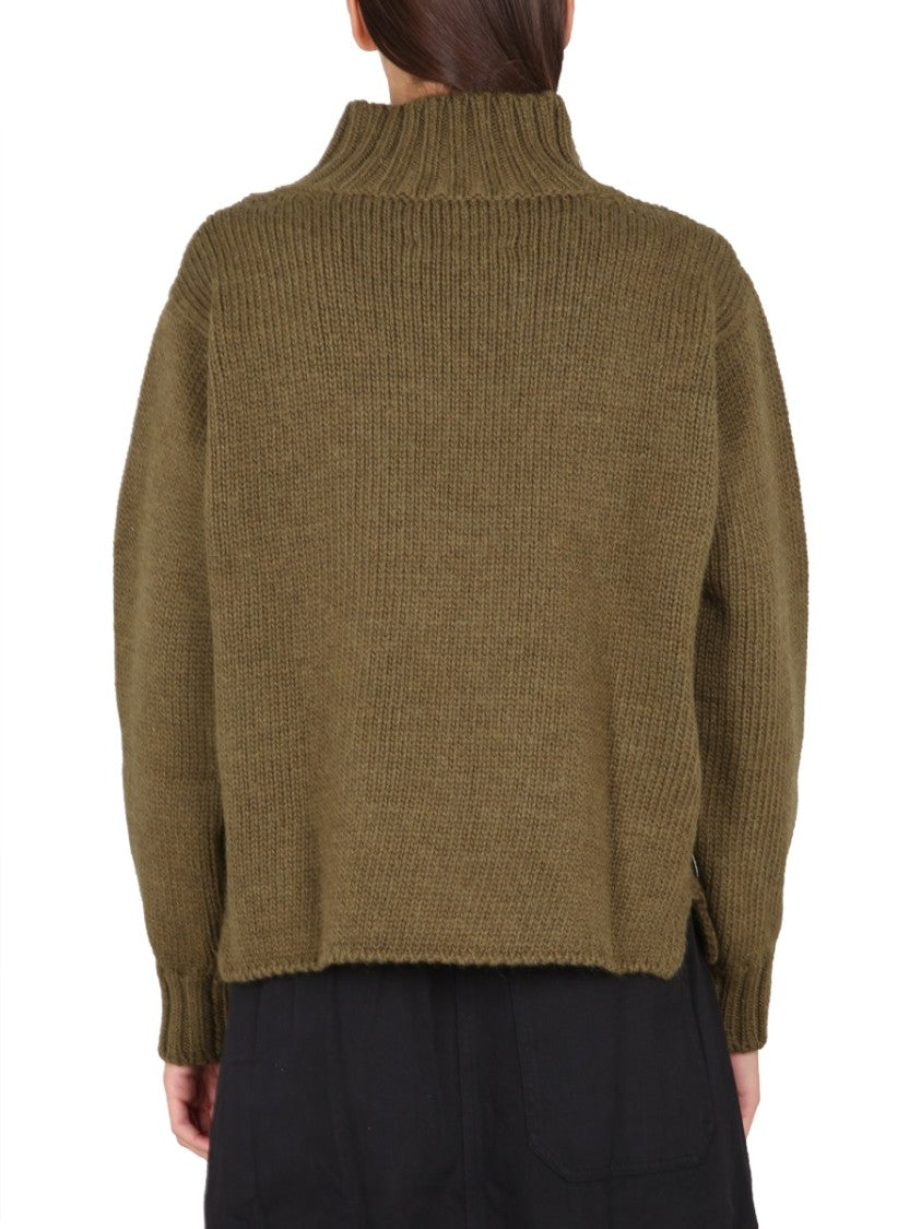 Margaret Howell Turtleneck Sweater With Ribbed Collar