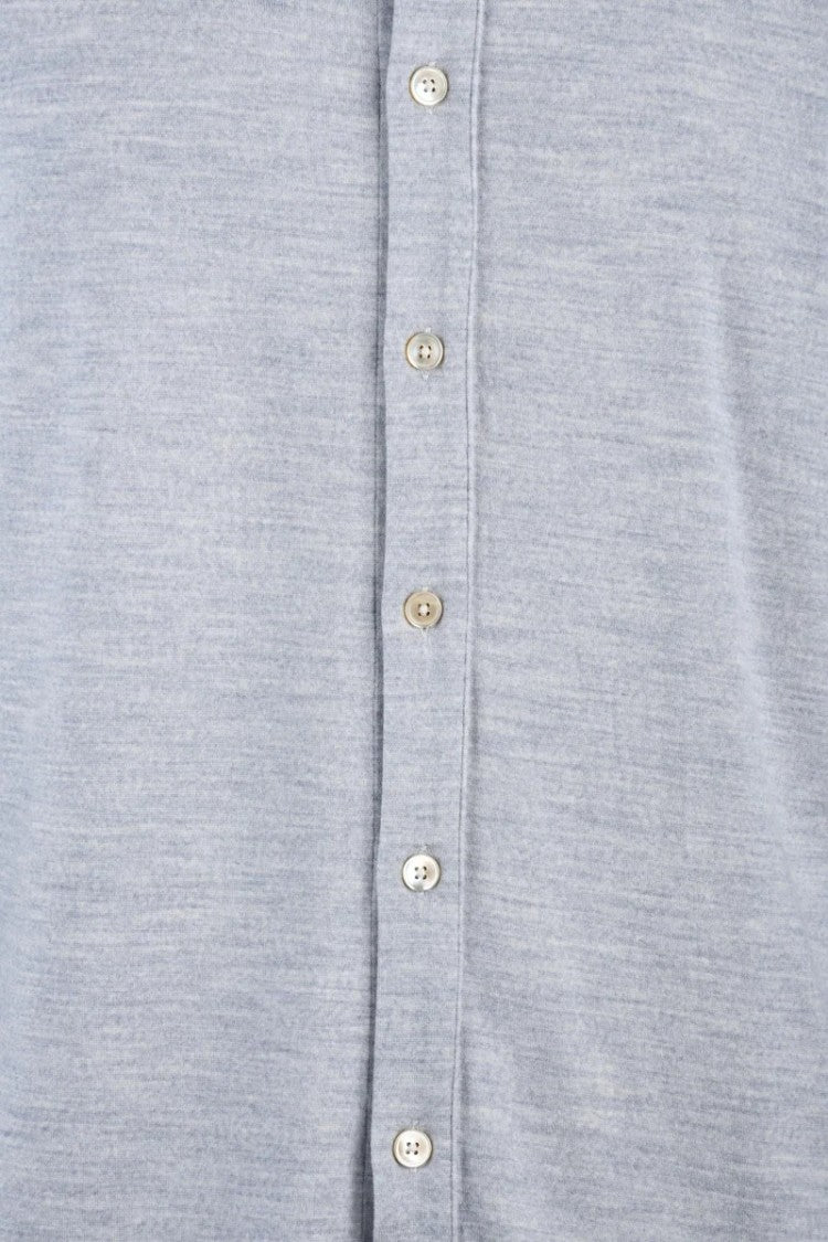 Eleventy Wool Cashmere Shirt - Light Grey
