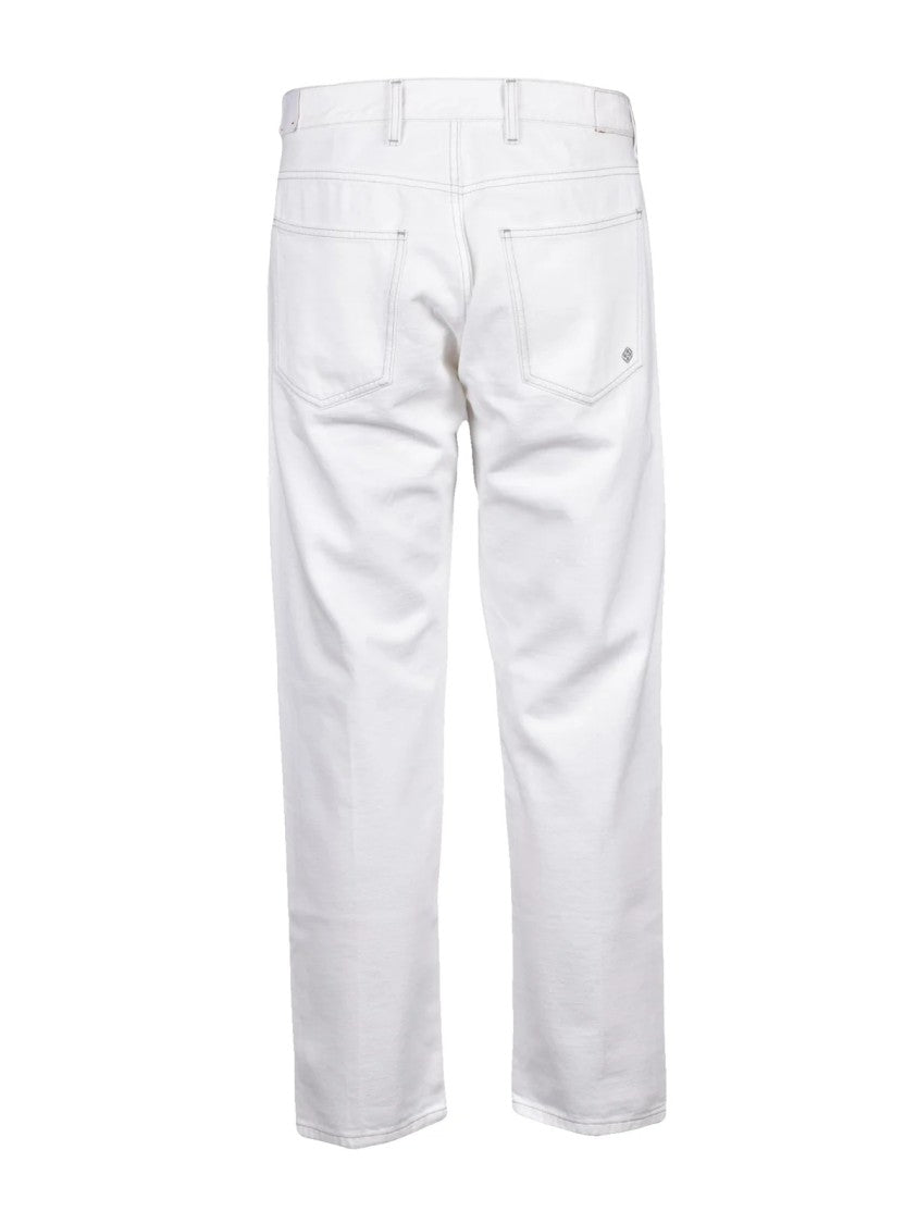 Eleventy White Cotton Jeans