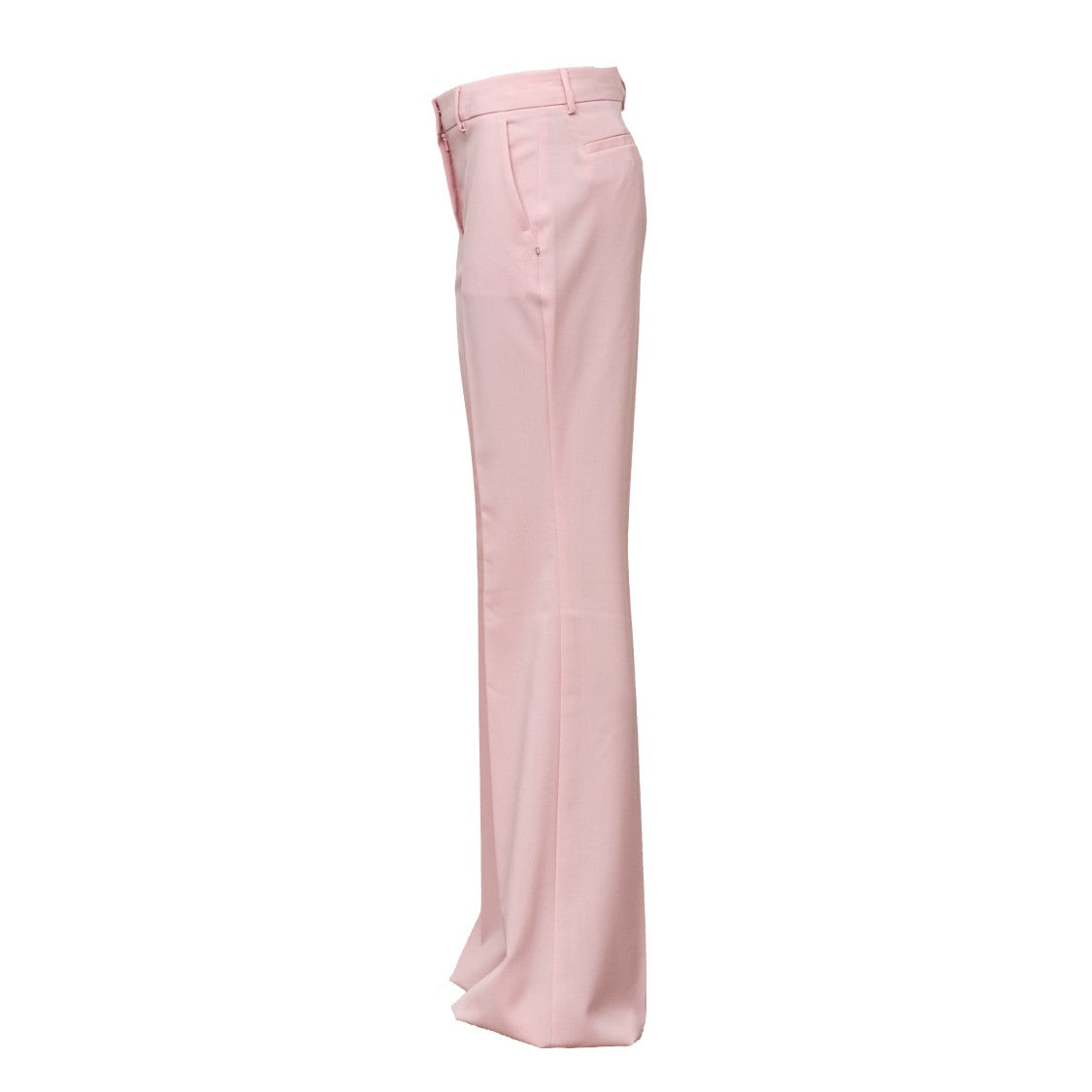 Sportmax Flare Silhouette Natural Wool Long Pants