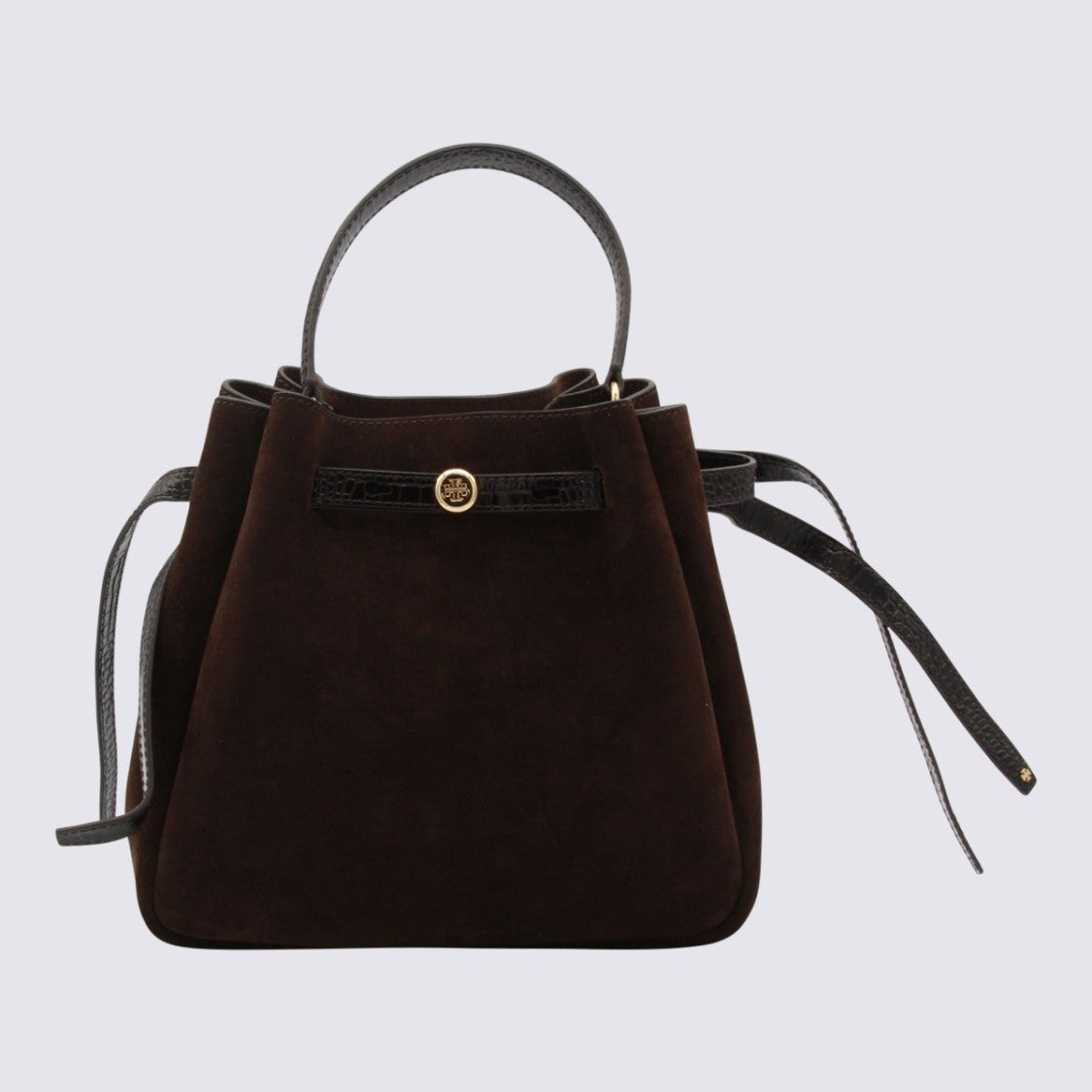 Tory Burch Structured Suede Handbag