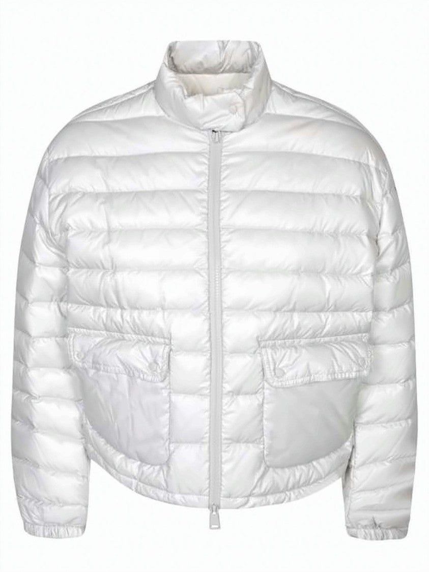 Moncler Quilted Short Padded Jacket With High Collar