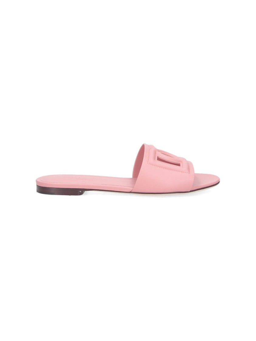 Dolce & Gabbana "Dg" Slip-On Sandals – Pink