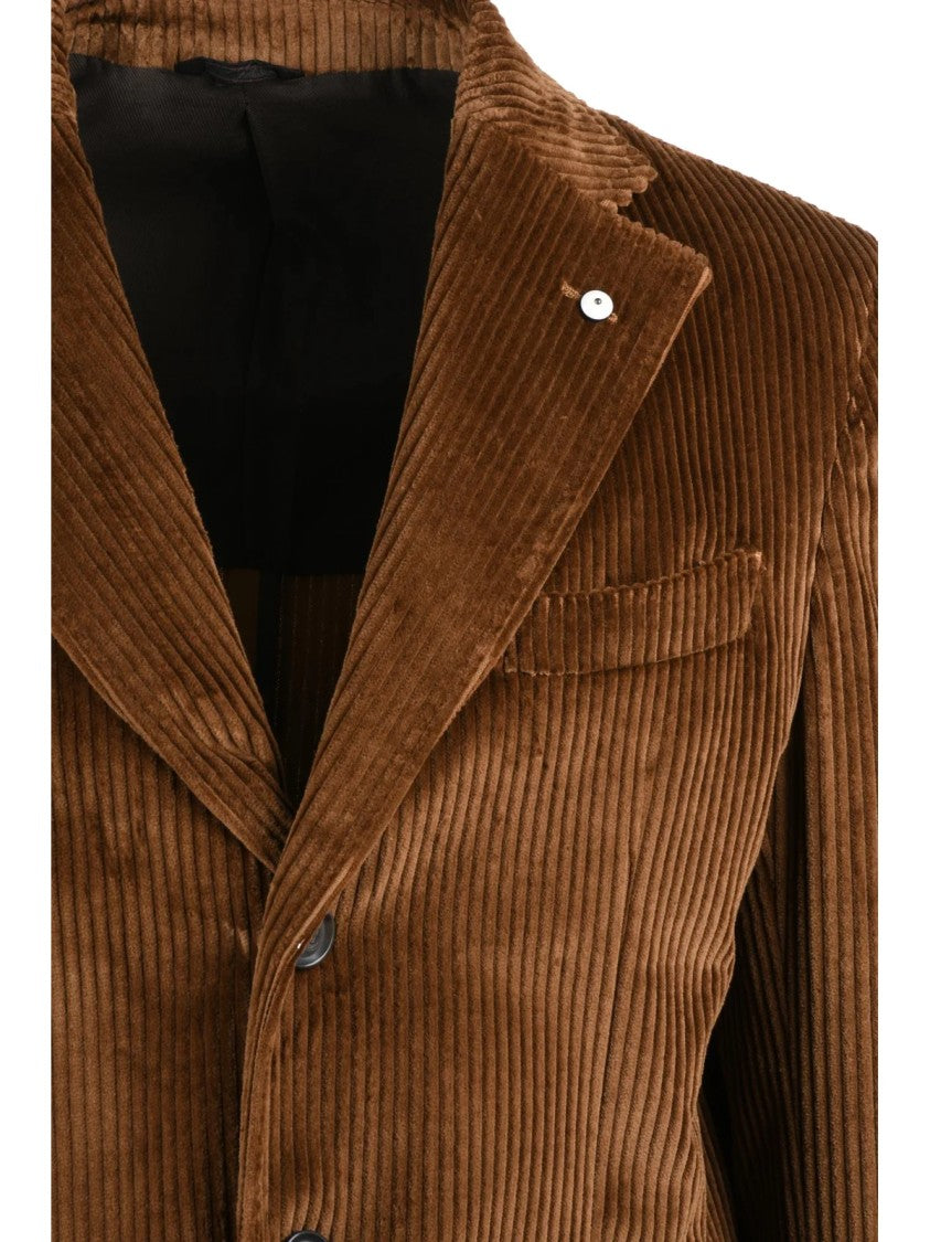 L.B.M. 1911 Brown Cotton Corduroy Coat