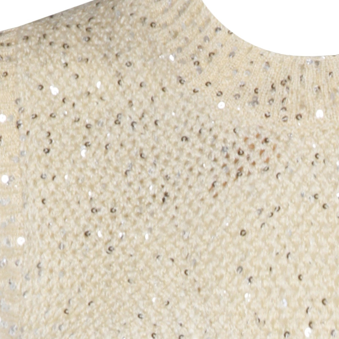 Golden Goose Textured Knit Sleeveless Sweater With Sequined Accents