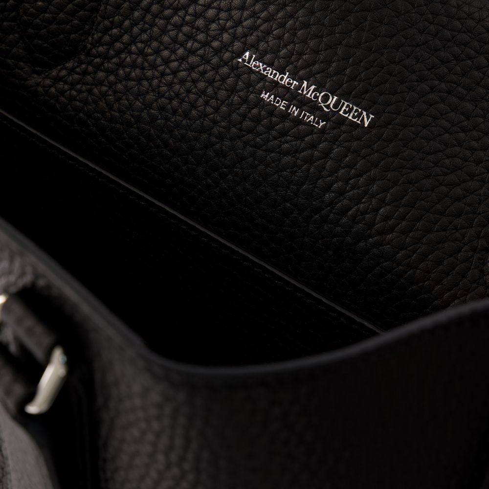 Alexander Mcqueen The Edge Medium Shopper Bag - Leather - Black