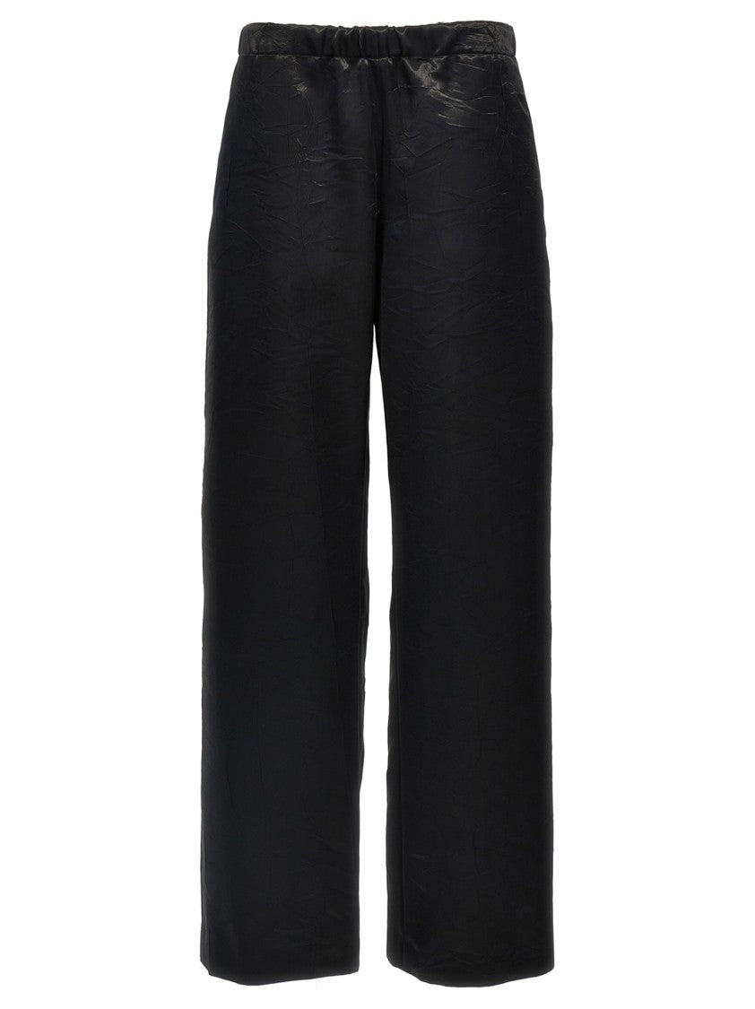 Givenchy Straight Leg Trousers With Shiny Fabric