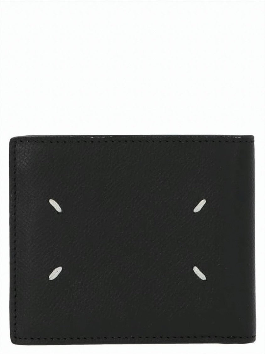 Maison Margiela Calf Leather Bifold Wallet With Distinctive Stitching