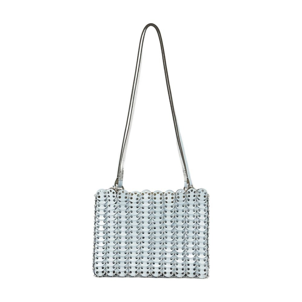 Rabanne Structured Leather Shoulder Bag With Textured Surface