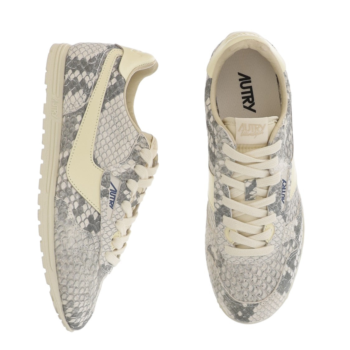 Autry Animal Print Sneakers With Contrast Padded Collar