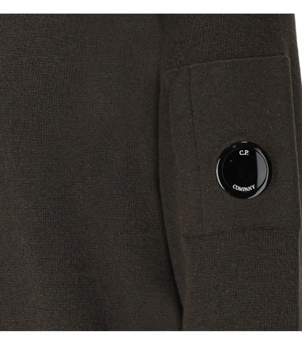 C.P. Company Olive Green Hooded Jumper