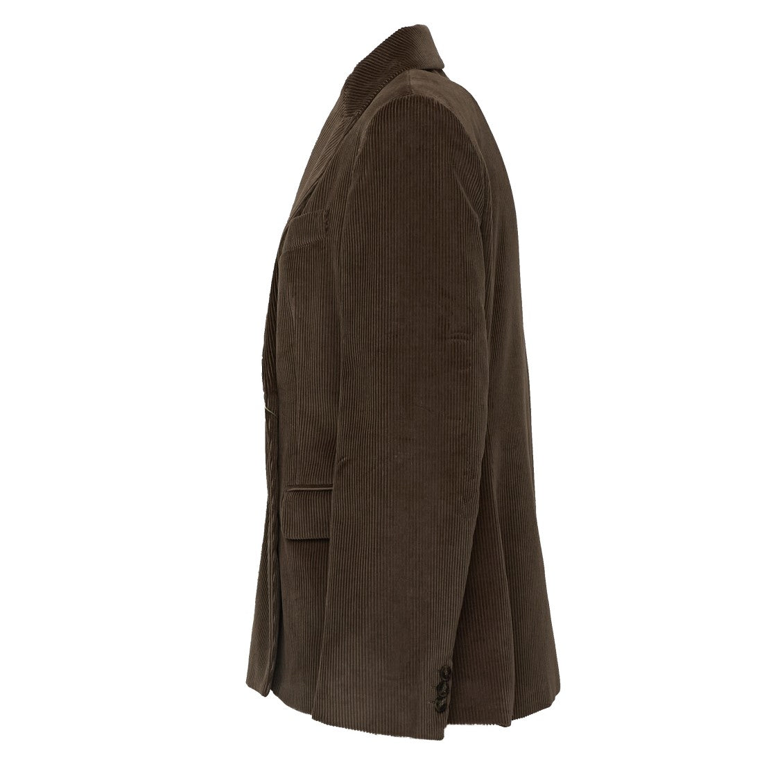 Max Mara Double-Breasted Flap Pockets Corduroy Jacket