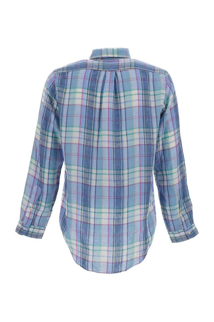 Polo Ralph Lauren Multicolor Check Linen Button-Down Shirt