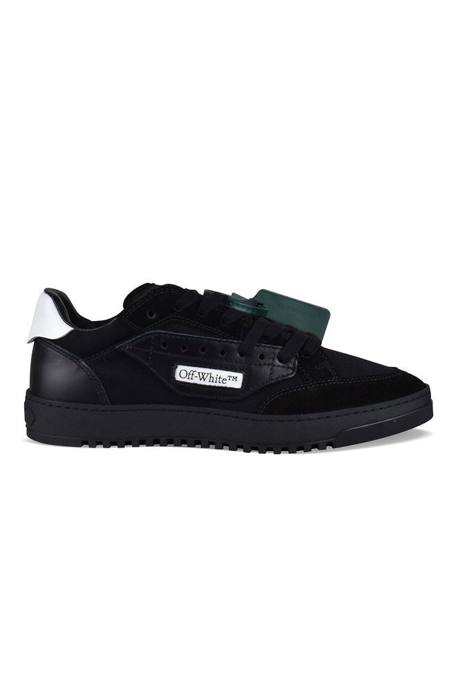 Off-White Low-Top Sneakers With Suede, Leather