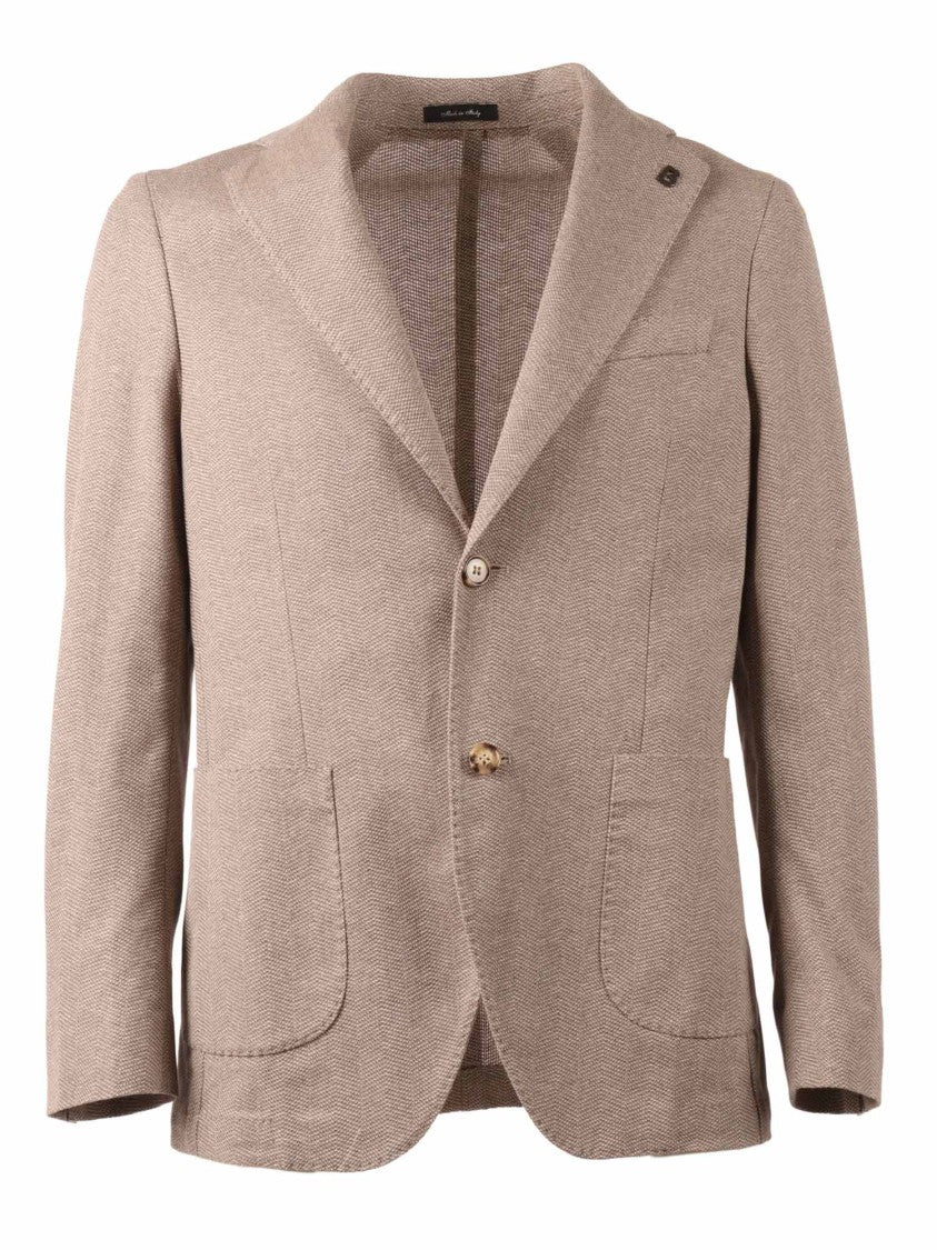 Breras Tailored Cotton Notch Blazer