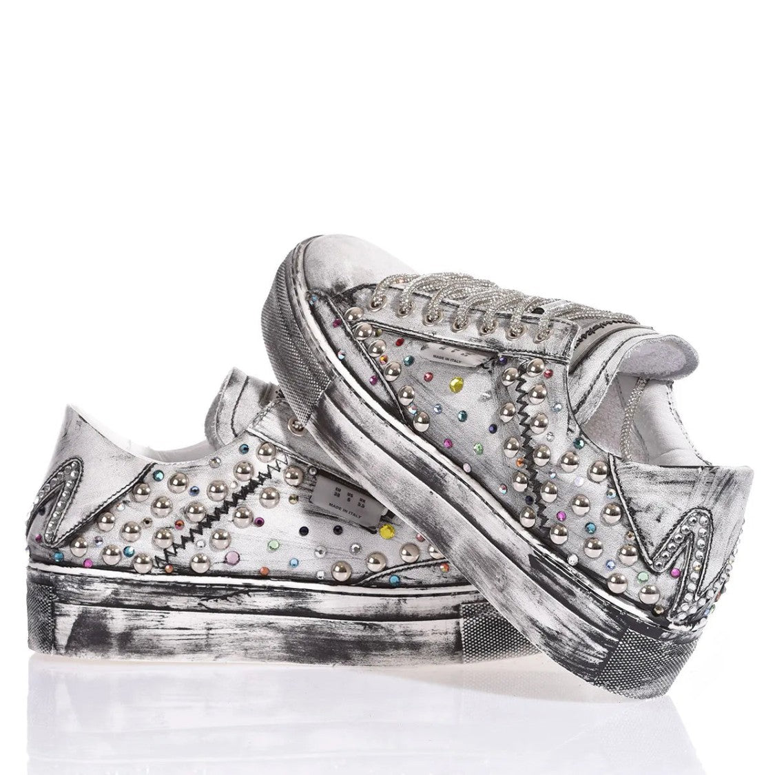 Mimanera Garage Platform Swarovski Rain Sneakers