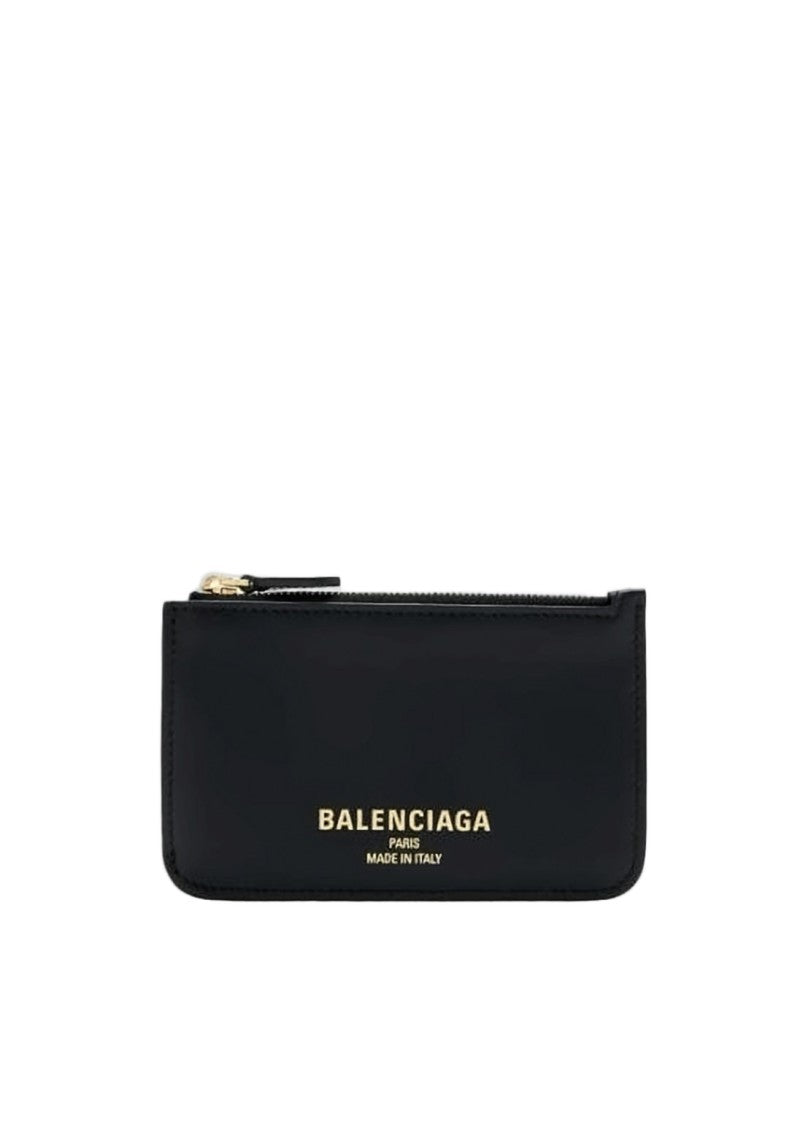Balenciaga Rectangular Calf Leather Wallet With Gold Hardware
