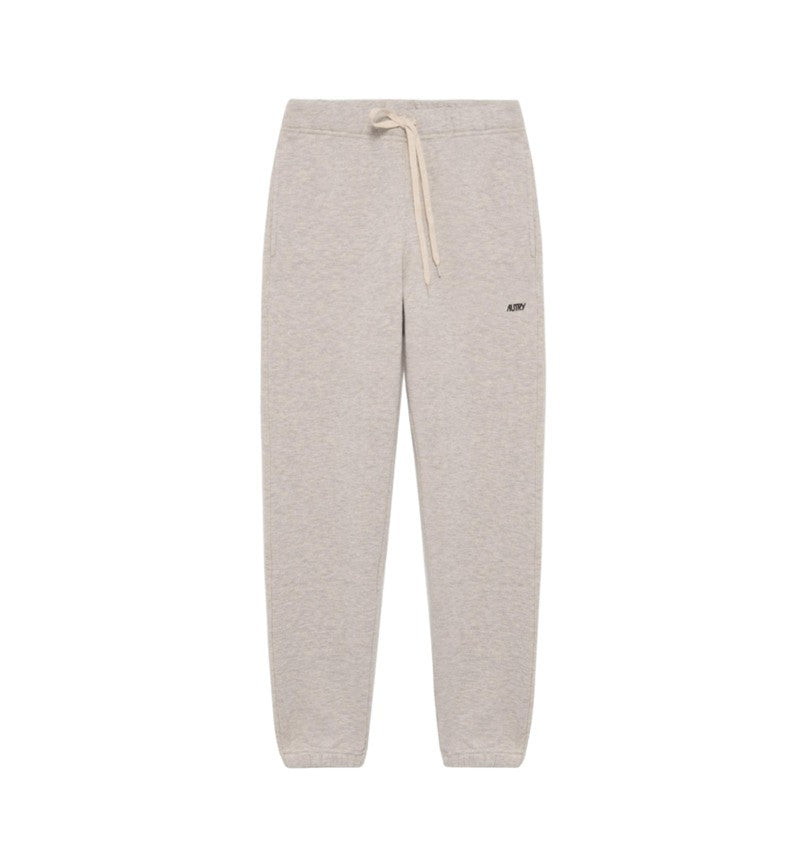 Autry Light Grey Cotton Sweatpants With Embroidered Logo