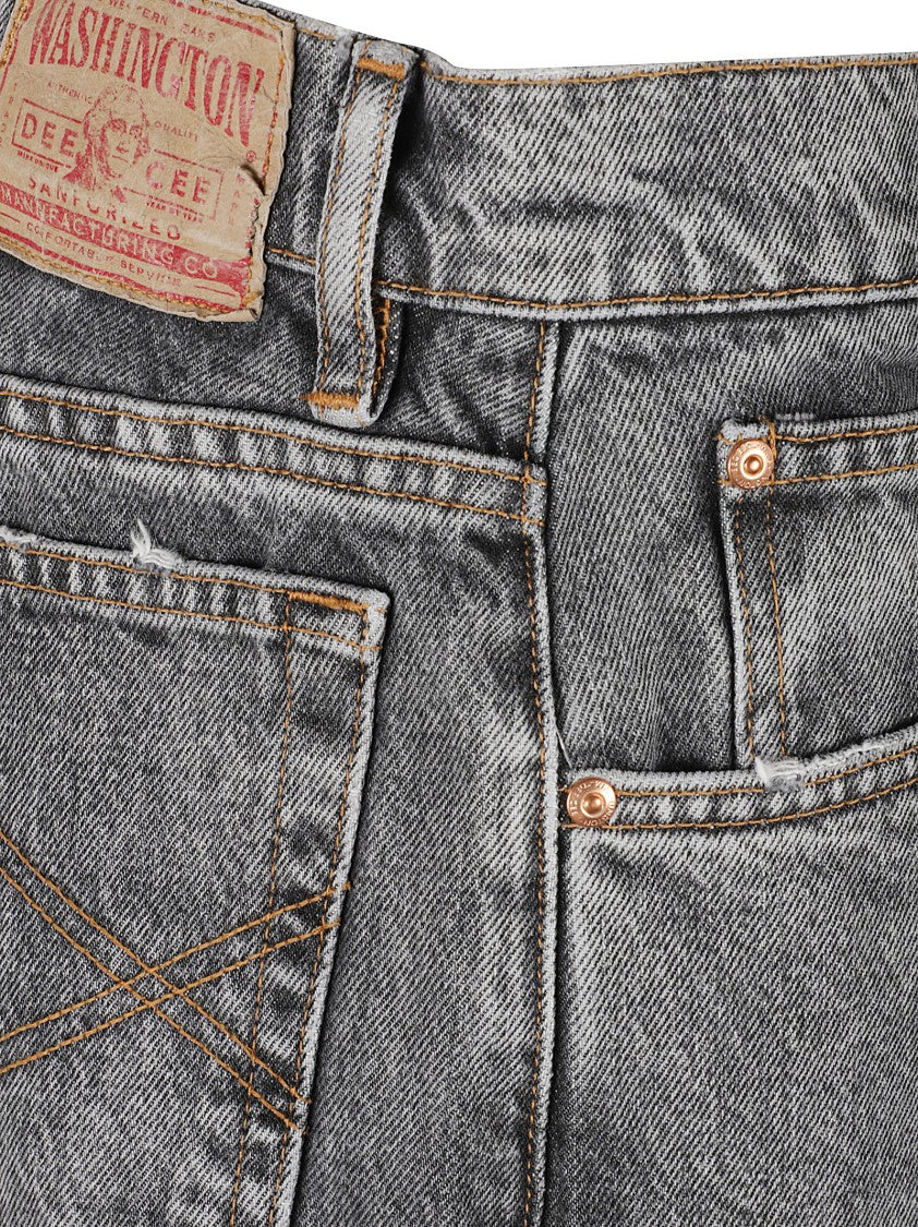 Washington Wide-Leg Jeans With High Waist And Vintage Wash