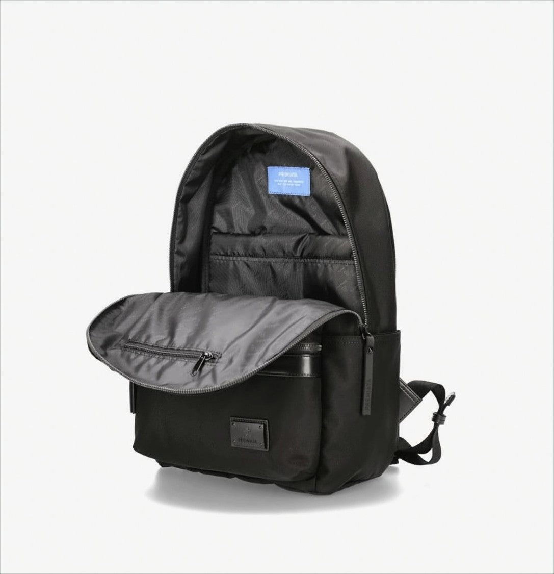 Premiata Structured Backpack With Leather Inserts