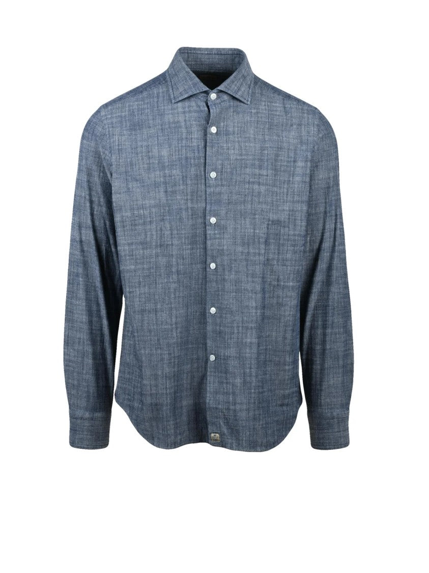Sonrisa Textured Cotton Long-Sleeve Sonrisa Shirt With Button-Down Front
