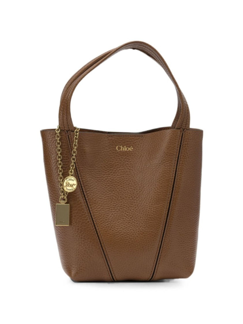 Chloé Structured Pebbled Leather Tote Bag