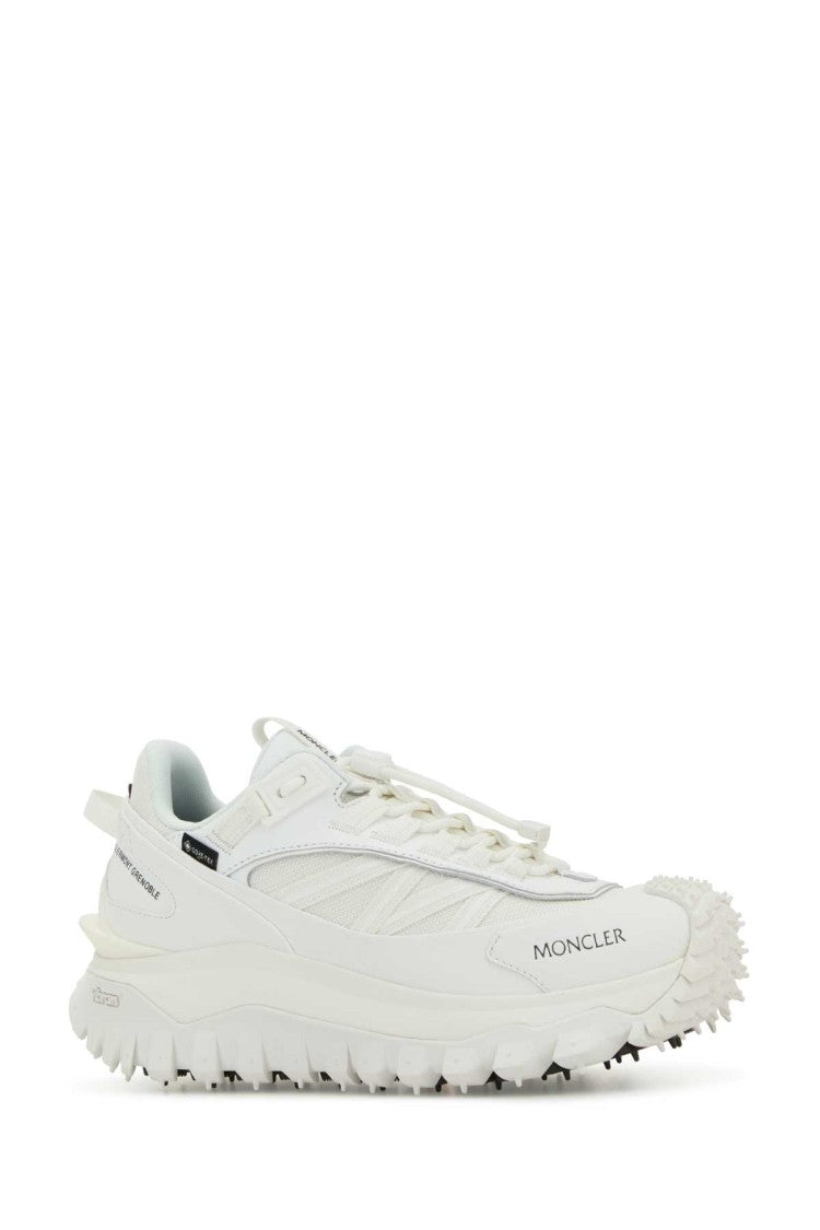 Moncler White Fabric Trailgrip Gtx Sneakers