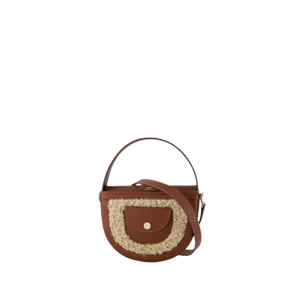 A.P.C. Pocket Small Crossbody - Synthetic - Hazelnut