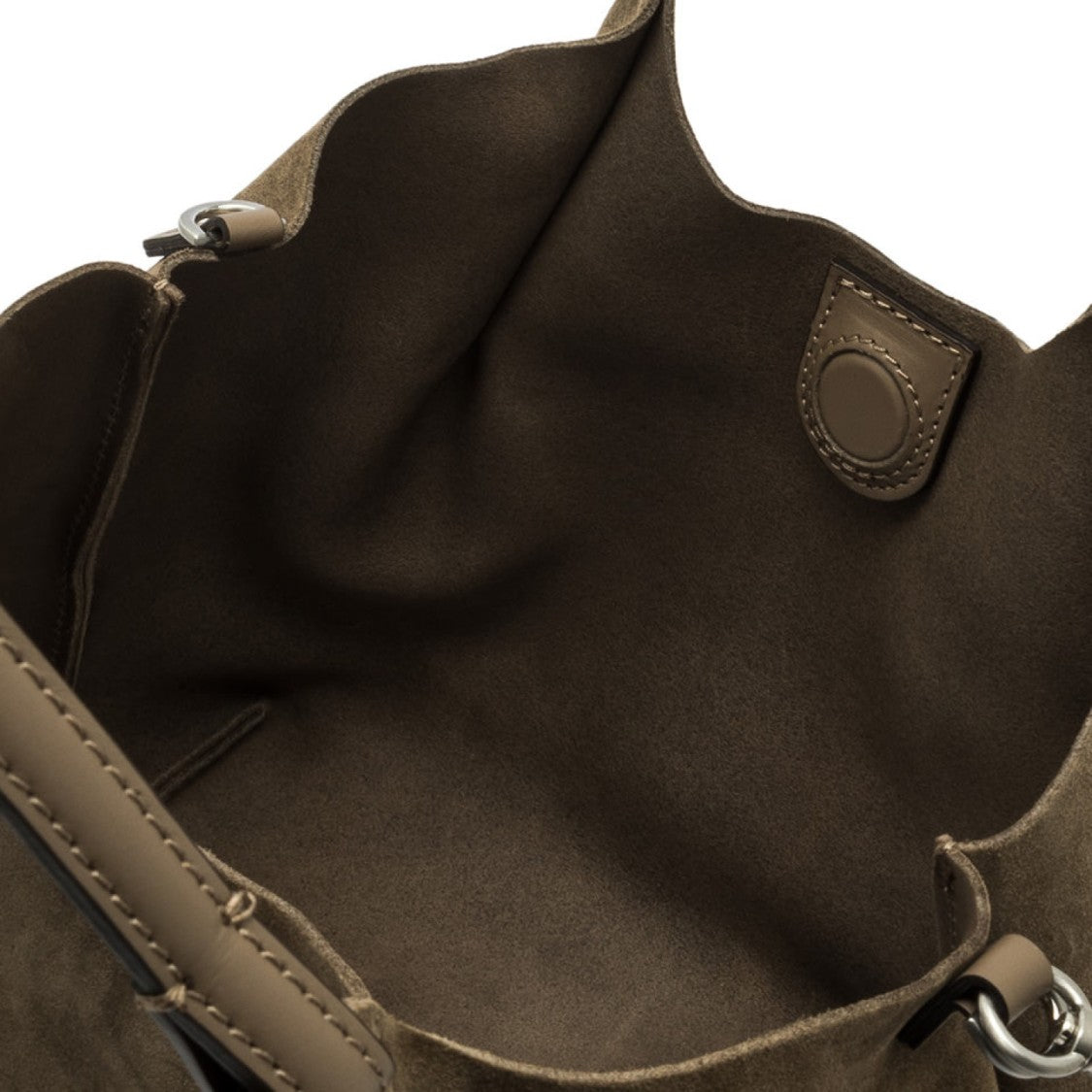 Gianni Chiarini Taupe Dua Suede Bag