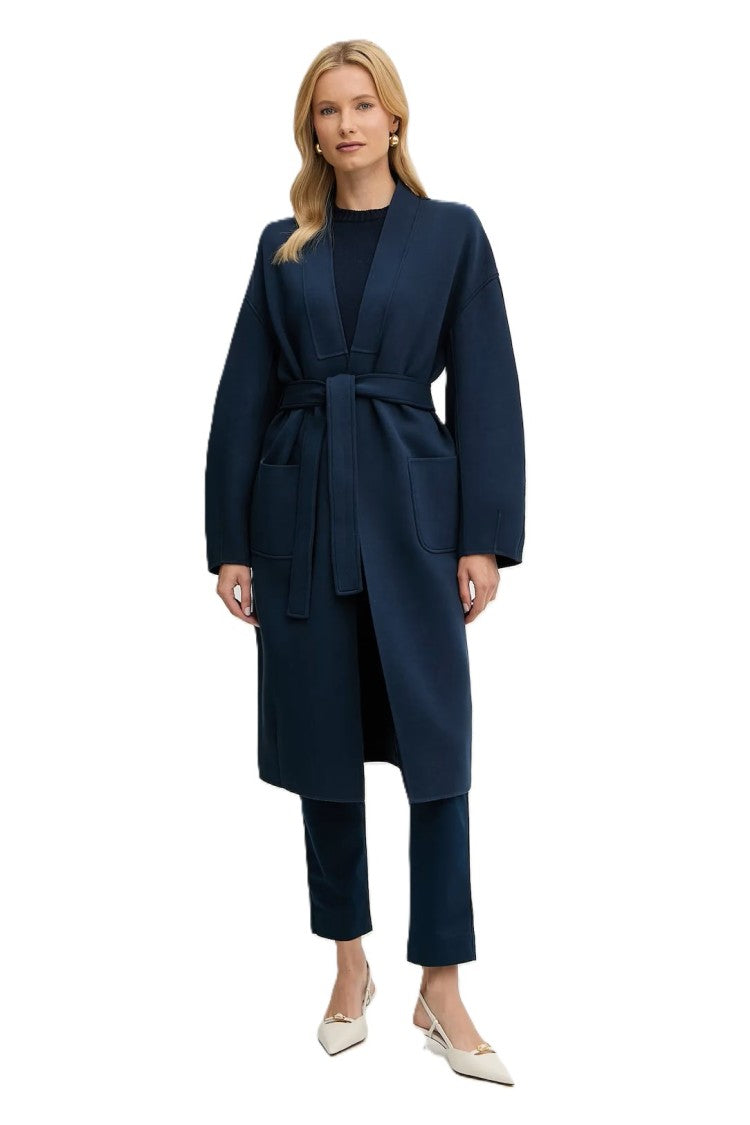 Max Mara Long Navy Blue Coat
