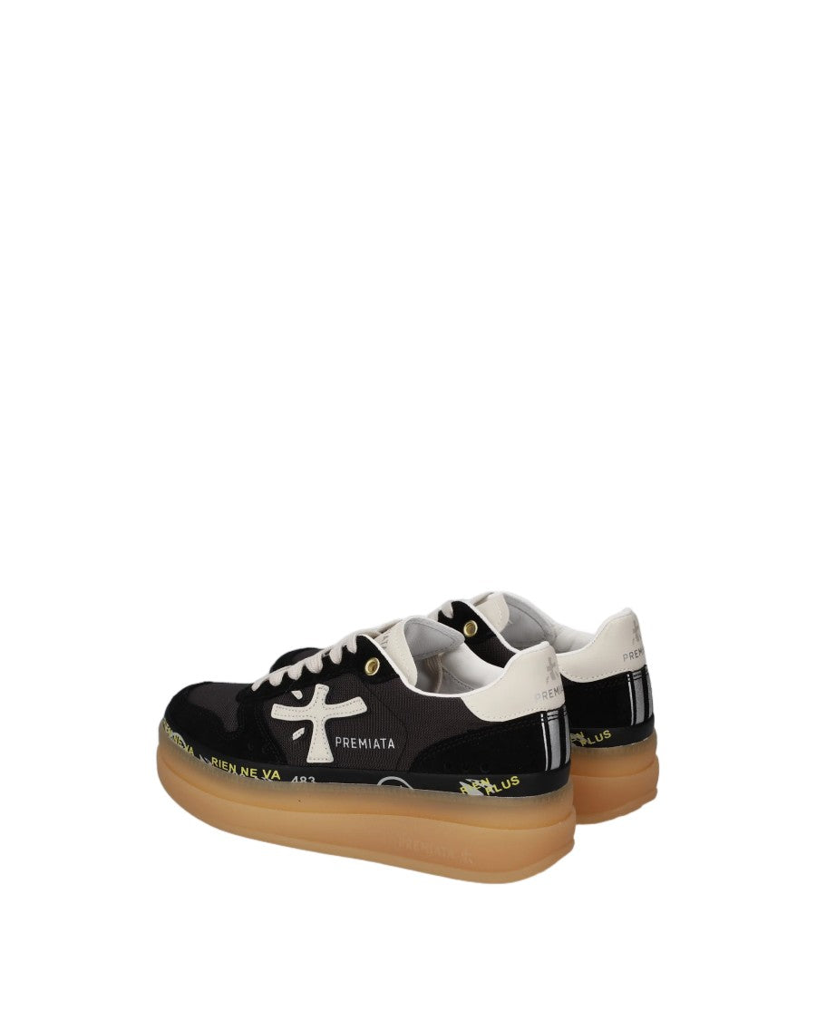 Premiata Double-Layer Platform Midsole Sneakers