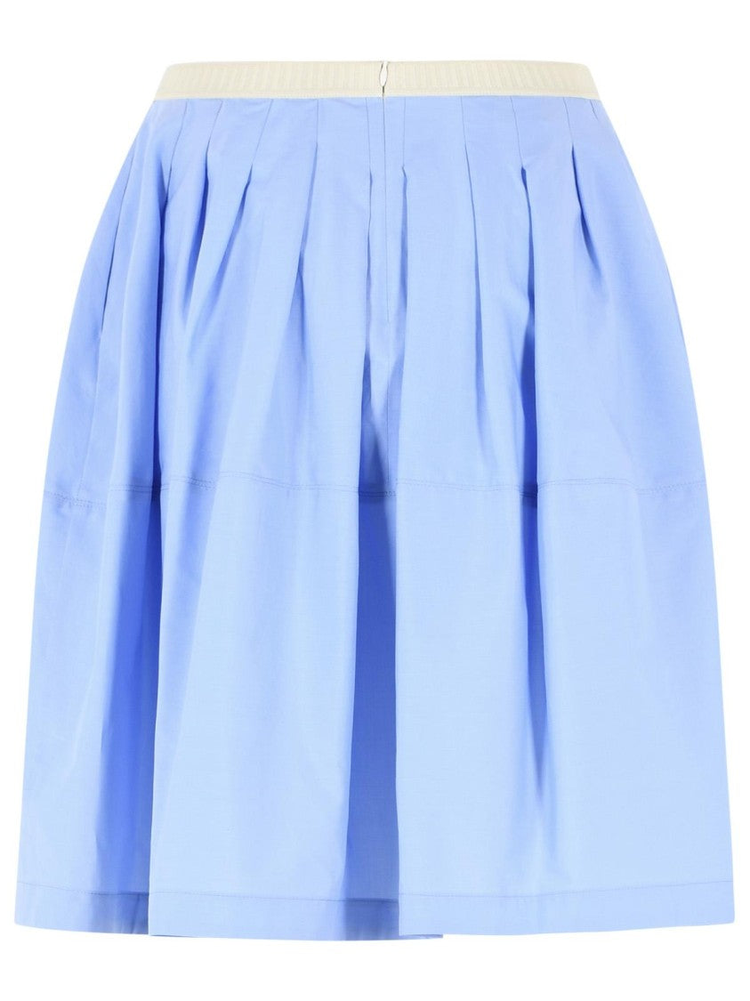 Marni Blue Iris Cotton Skirt