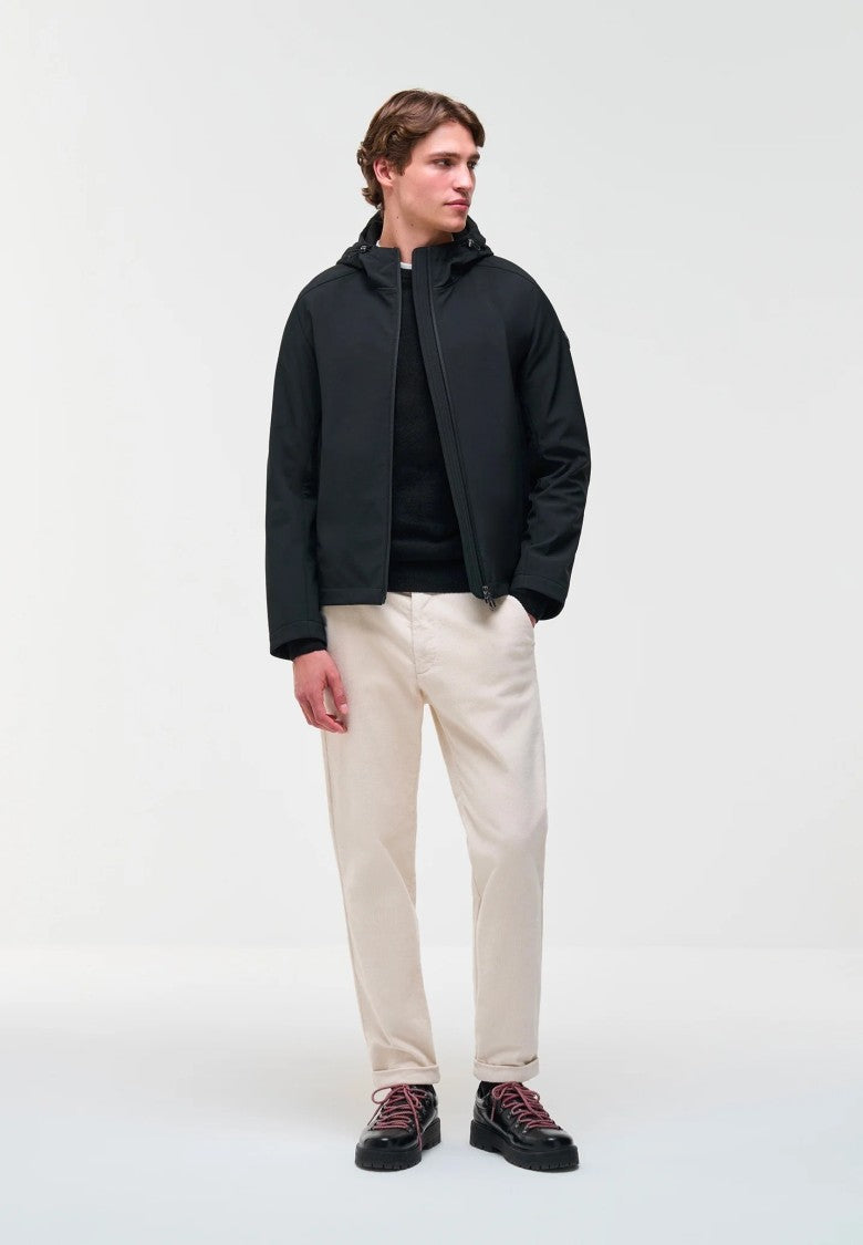 Colmar Hooded Black Minimalist Jacket