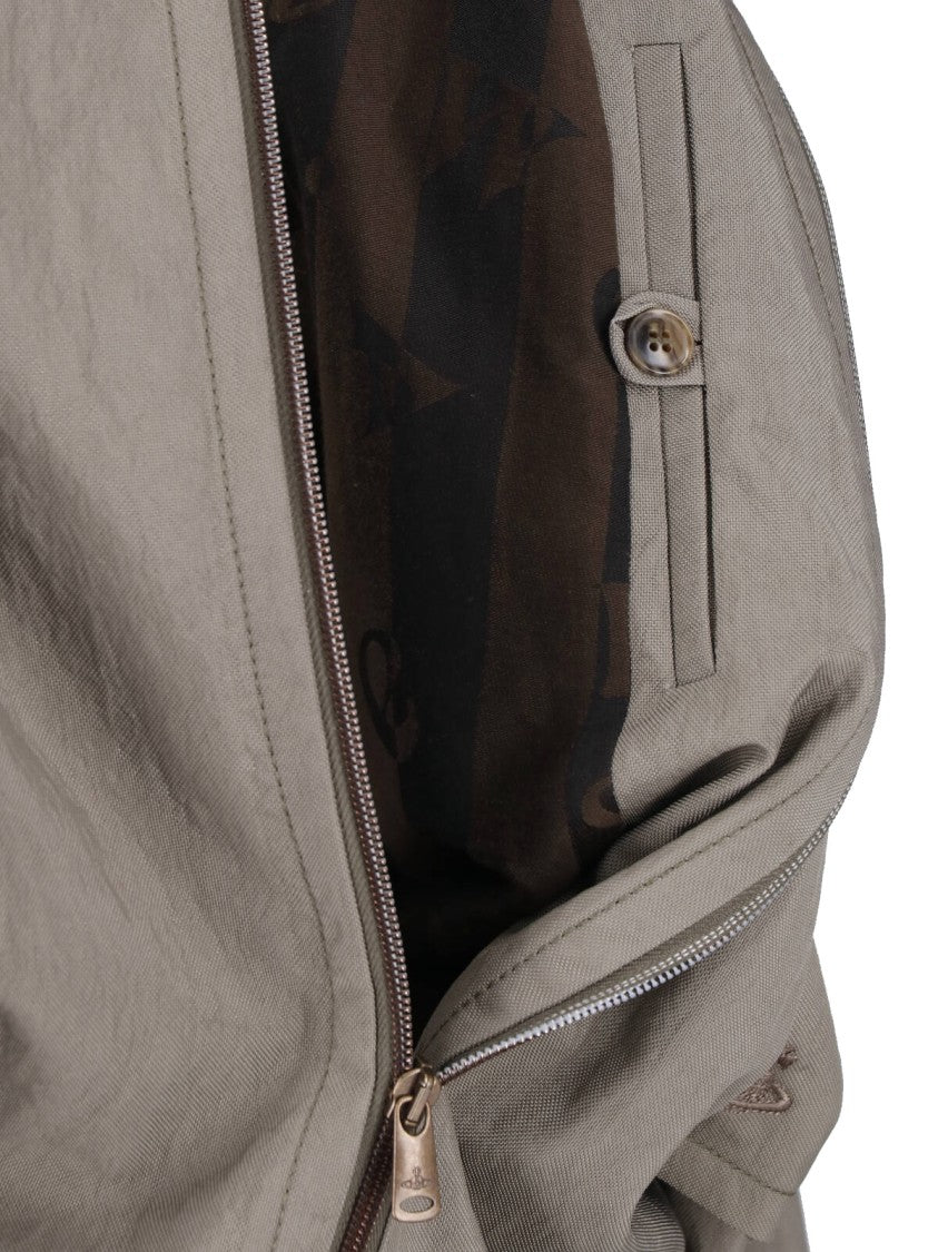 Vivienne Westwood Taupe Harrington Zip-Up Jacket