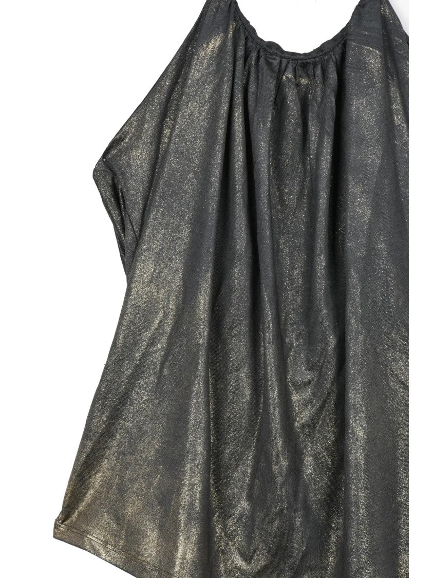 Diesel Gold Halter Neck Shimmering Lycra Top
